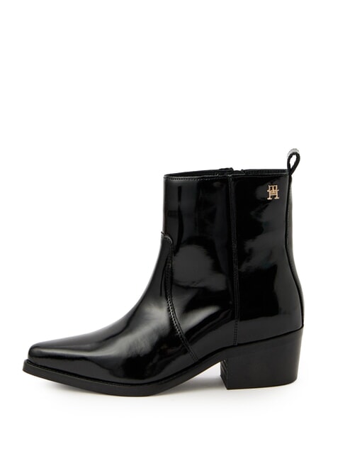 TH COWBOY Botas tejanas en piel brillante negro - Zapatos Mujer