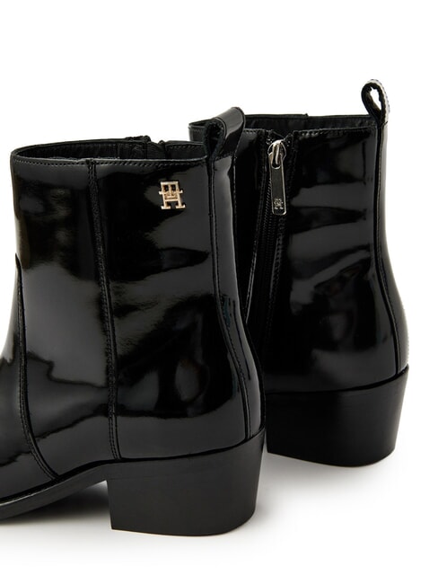 TH COWBOY Botas tejanas en piel brillante negro - Zapatos Mujer