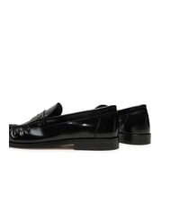 TOMMY HILFIGER TH MONOGRAM Mocasines de piel brillante negro - Zapatos Mujer - 5