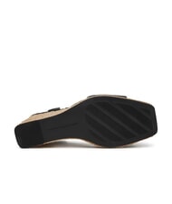 TOMMY HILFIGER TH MONOGRAM Sandalias de cu&ntilde;a alta de piel negro - Zapatos Mujer - 6