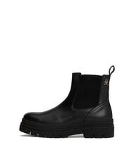 TOMMY HILFIGER TH Botines de piel estilo Chelsea negro - Zapatos Mujer - 2