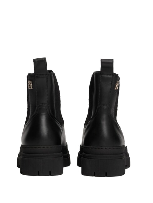 TH Botines de piel estilo Chelsea negro - Zapatos Mujer