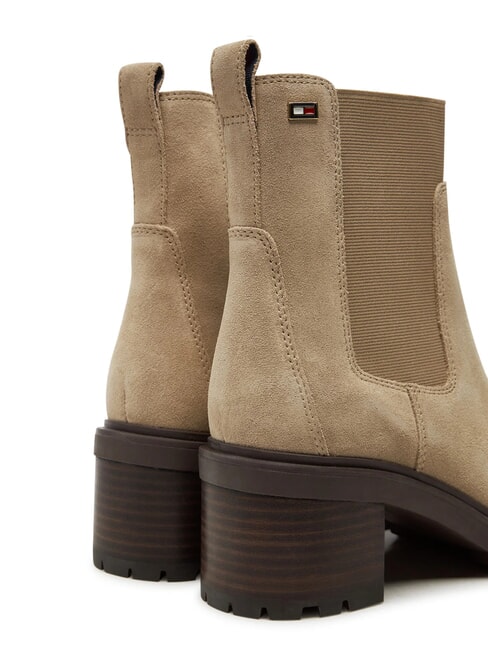 FLAG MID HEEL Botines de ante beige - Zapatos Mujer