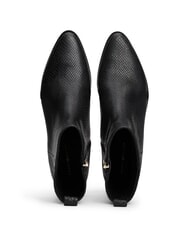 TOMMY HILFIGER LOW COWBOY Botines de punta en piel estampada negro - Zapatos Mujer - 3