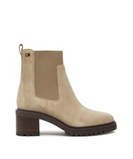 TOMMY HILFIGER FLAG MID HEEL Botines de ante - Zapatos Mujer