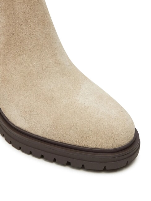 FLAG MID HEEL Botines de ante beige - Zapatos Mujer