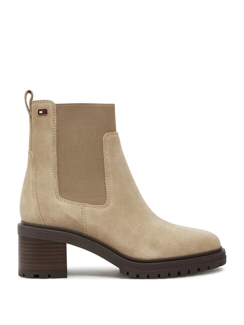 FLAG MID HEEL Botines de ante beige - Zapatos Mujer