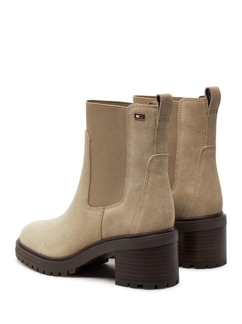 FLAG MID HEEL Botines de ante beige - Zapatos Mujer