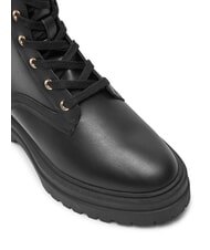TOMMY HILFIGER TH ELASTIC RIB LACEUP Botas de cuero con cordones negro - Zapatos Mujer - 3