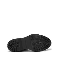 TOMMY HILFIGER TH ELASTIC RIB LACEUP Botas de cuero con cordones negro - Zapatos Mujer - 6