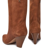 TOMMY HILFIGER MID COWBOY Botas tejanas de ante marr&oacute;n - Zapatos Mujer - 5