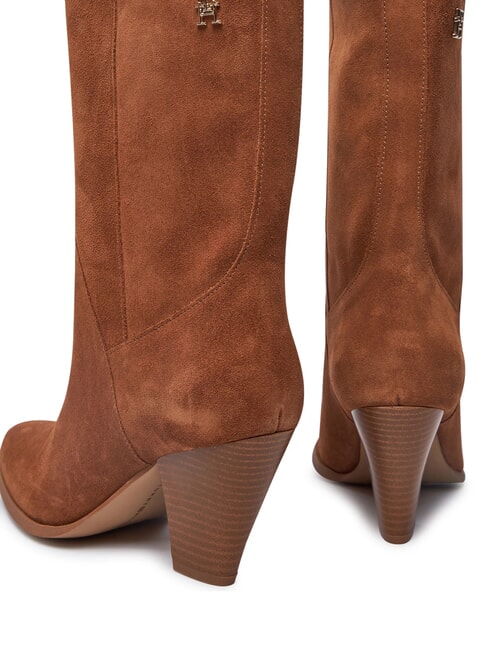 MID COWBOY Botas tejanas de ante marr&oacute;n - Zapatos Mujer