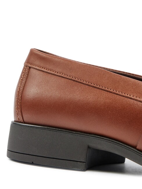 TH  mocasines de cuero marr&oacute;n co&ntilde;ac - Zapatos Mujer