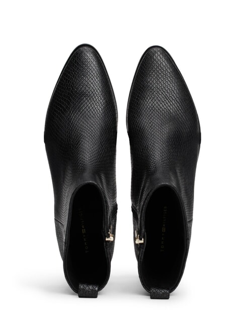 LOW COWBOY Botines de punta en piel estampada negro - Zapatos Mujer