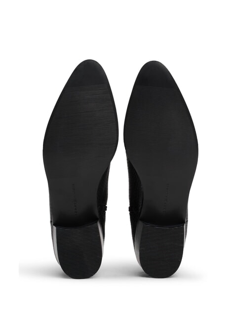 LOW COWBOY Botines de punta en piel estampada negro - Zapatos Mujer