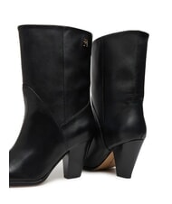 TOMMY HILFIGER MID COWBOY Botines de piel con tac&oacute;n negro - Zapatos Mujer - 5