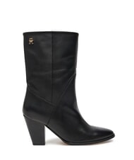 TOMMY HILFIGER MID COWBOY Botines de piel con tac&oacute;n negro - Zapatos Mujer - 2