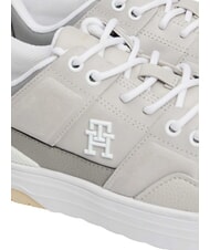 TOMMY HILFIGER TH Zapatillas de cuero gris - Zapatos Mujer - 4