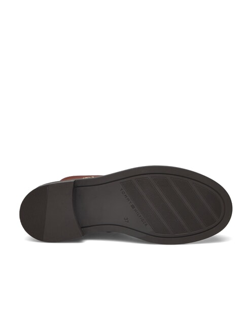 TH CHAIN Botines bajos de piel con cremallera marr&oacute;n co&ntilde;ac - Zapatos Mujer