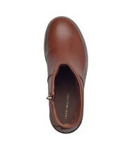 TOMMY HILFIGER TH CHAIN Botines bajos de piel con cremallera marr&oacute;n co&ntilde;ac - Zapatos Mujer - 5