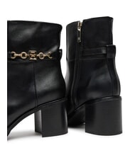 TOMMY HILFIGER TH CHAIN Botines de piel con cadena negro - Zapatos Mujer - 5