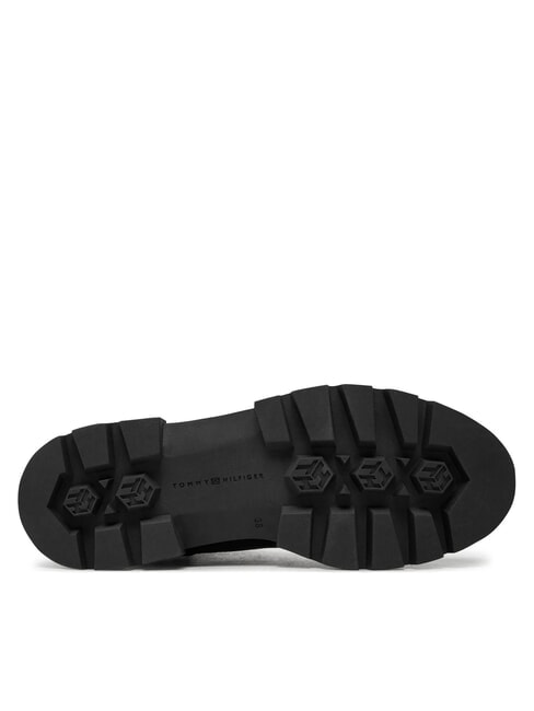 BICOLOR Botas de cuero con cordones negro - Zapatos Mujer