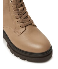 TOMMY HILFIGER BICOLOR Botas de cuero con cordones beige - Zapatos Mujer - 3