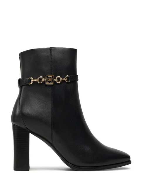 TH CHAIN Botines de piel negro - Zapatos Mujer
