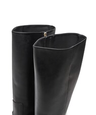 TOMMY HILFIGER TH CHAIN Botas altas de piel con cadena negro - Zapatos Mujer - 4