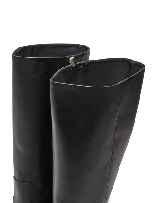 TH CHAIN Botas altas de piel con cadena negro - Zapatos Mujer