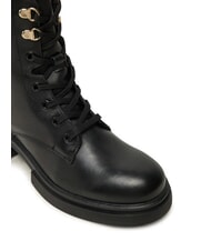 TOMMY HILFIGER LACE -UP BIKE Botas de cuero con cordones negro - Zapatos Mujer - 4