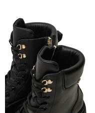 TOMMY HILFIGER LACE -UP BIKE Botas de cuero con cordones negro - Zapatos Mujer - 3