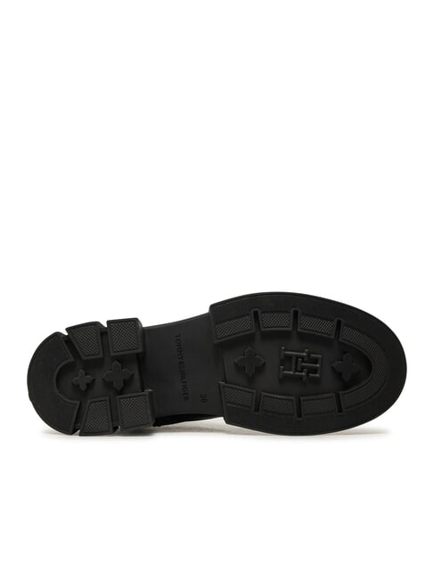 LACE -UP BIKE Botas de cuero con cordones negro - Zapatos Mujer