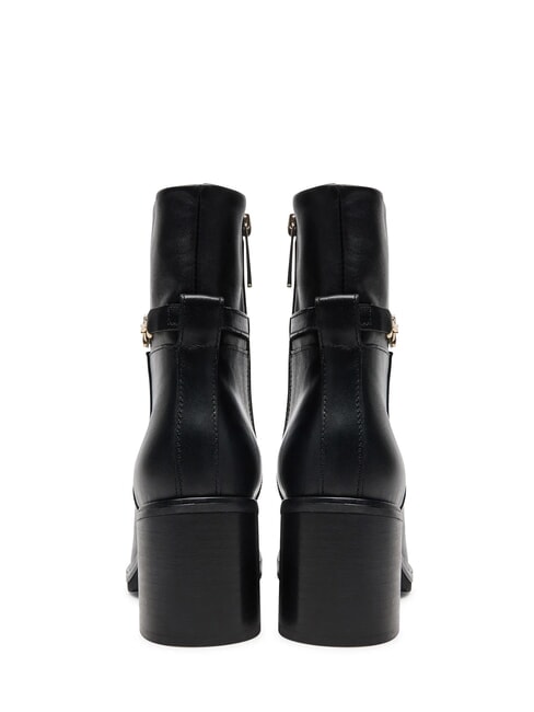 TH CHAIN Botines de piel con cadena negro - Zapatos Mujer