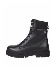 TOMMY HILFIGER CLEATED LACE-UP Botines con cordones y cuello acolchado negro - Zapatos Mujer - 2