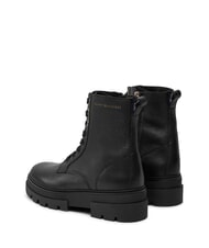 TOMMY HILFIGER BICOLOR Botas de cuero con cordones negro - Zapatos Mujer - 5