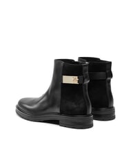 TOMMY HILFIGER TH Botines bajos de ante y piel negro - Zapatos Mujer - 5