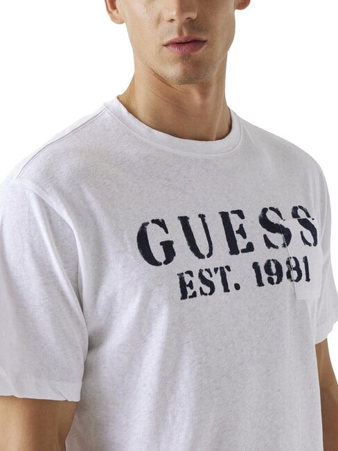 MARINA PRINT Camiseta de manga corta con bolsillo purwhite - camiseta