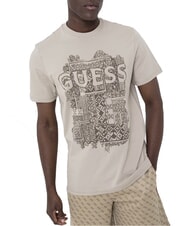 GUESS FLOCK Camiseta de manga corta de corte regular piedra pasadena - camiseta - 3