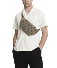 GUESS POUCH Bolsa de tela Combinaci&oacute;n de logotipos de arena 4g - Ri&ntilde;oneras - 4