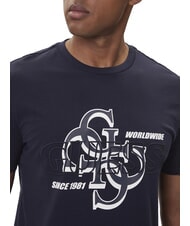 GUESS DROP SHADOW Camiseta de manga corta con estampado 4G smartblue - camiseta - 3