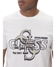 GUESS DROP SHADOW Camiseta de manga corta con estampado 4G purwhite - camiseta - 3