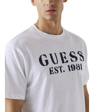 GUESS MARINA PRINT Camiseta de manga corta con bolsillo purwhite - camiseta - 3