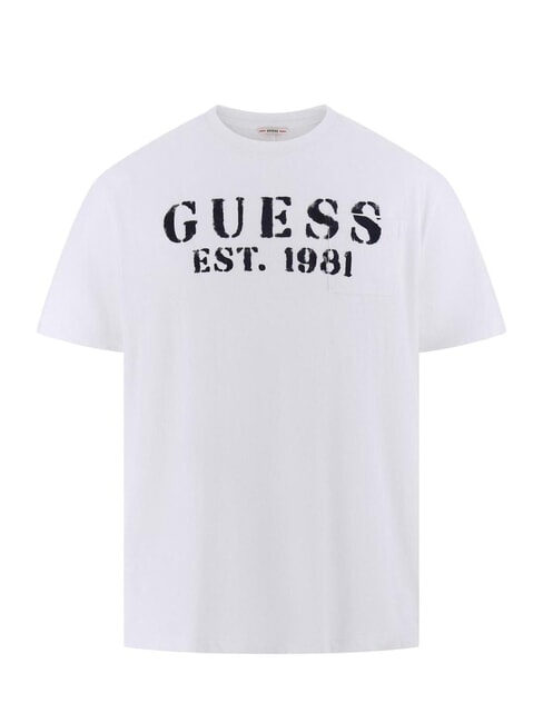 MARINA PRINT Camiseta de manga corta con bolsillo purwhite - camiseta