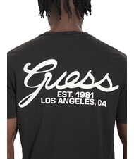GUESS SCRIPT LOGO Camiseta estampada de manga corta negro azabache multi - camiseta - 4