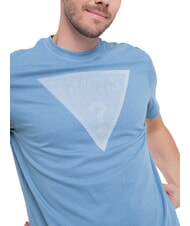 GUESS TRIANGLE LOGO Camiseta de manga corta de corte regular Techo parisino azul - camiseta - 3