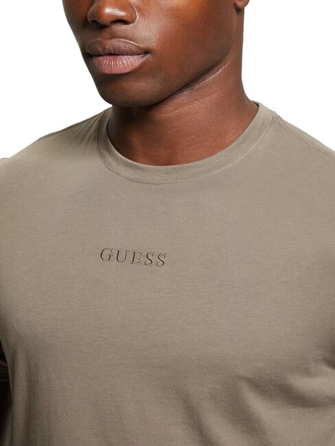 PIMA Camiseta de algod&oacute;n con logo bordado c&aacute;scara de nuez - camiseta