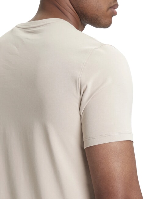 BASIC PIMA Camiseta de algod&oacute;n el&aacute;stico piedra pasadena - camiseta