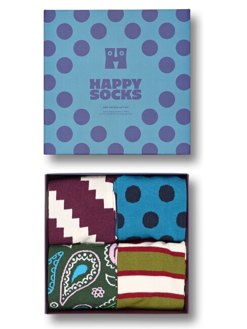 NEW VINTAGE Set de regalo 4 pares de calcetines 4500 - Calcetines de hombre