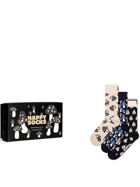 MONOCHROME MAGIC Caja de regalo 3 pares de calcetines 9000 - Calcetines de hombre